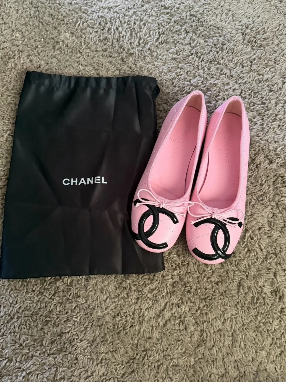 CHANEL leather ballet
